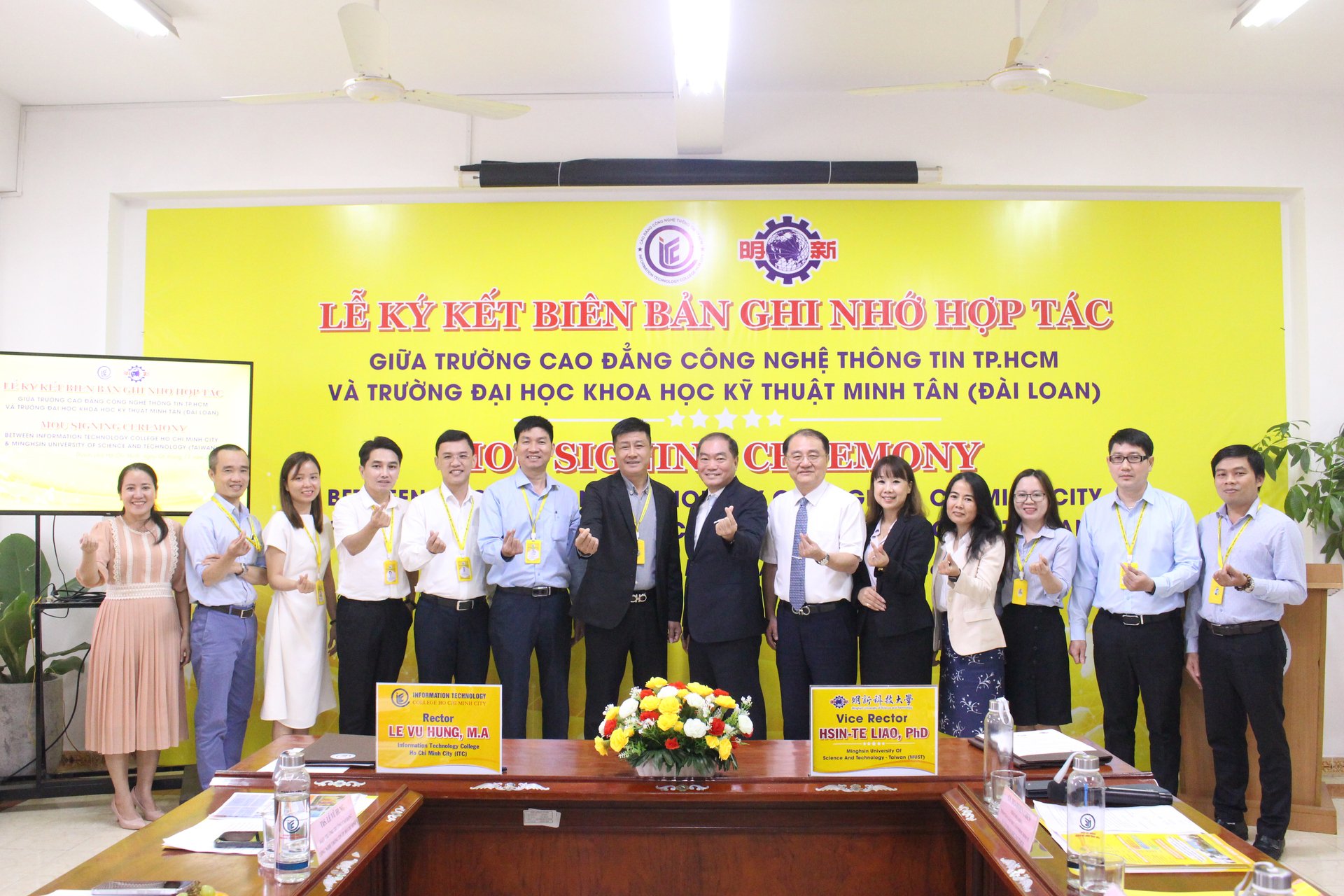 Trường ITC ký kết MOU với Trường Đại Học Khoa Học Kỹ Thuật Minh Tân (Đài Loan)