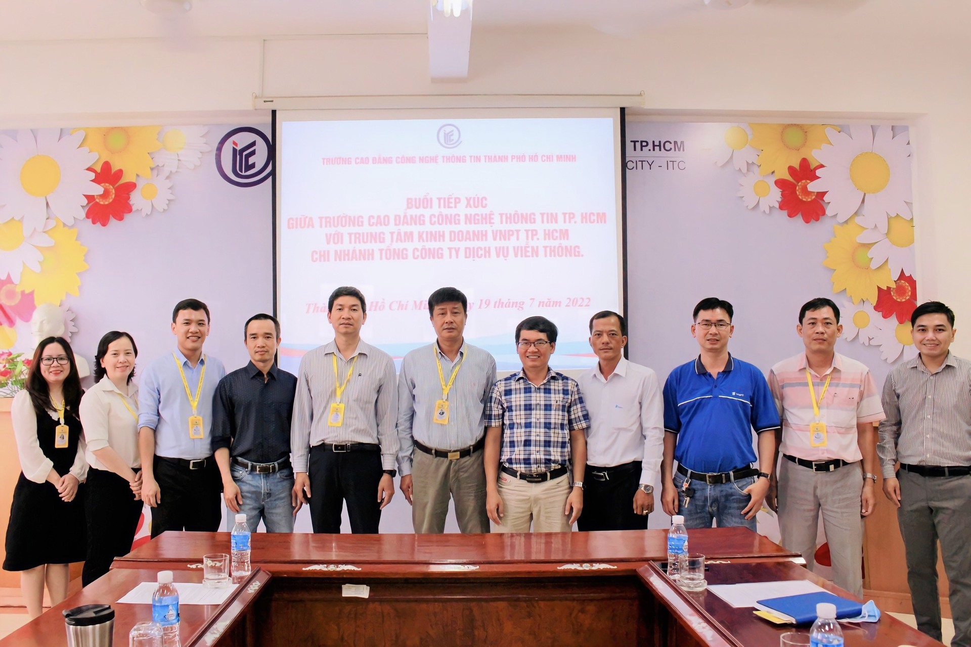 Buổi làm việc giữa Trường ITC với Trung tâm kinh doanh VNPT TP. HCM - P. BHKV Bình Chánh.