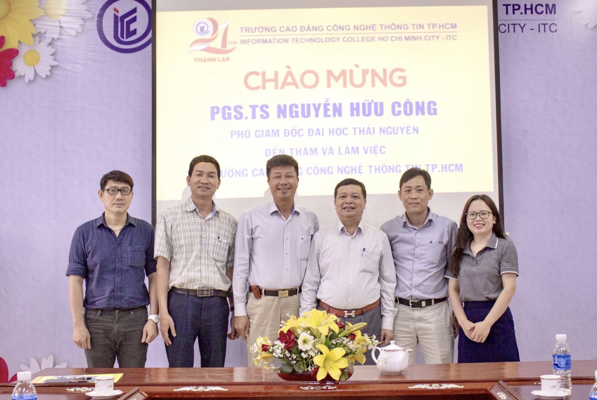 PGS.TS Nguyễn Hữu Công - Phó Giám đốc Đại học Thái Nguyên đến thăm và làm việc tại Trường ITC