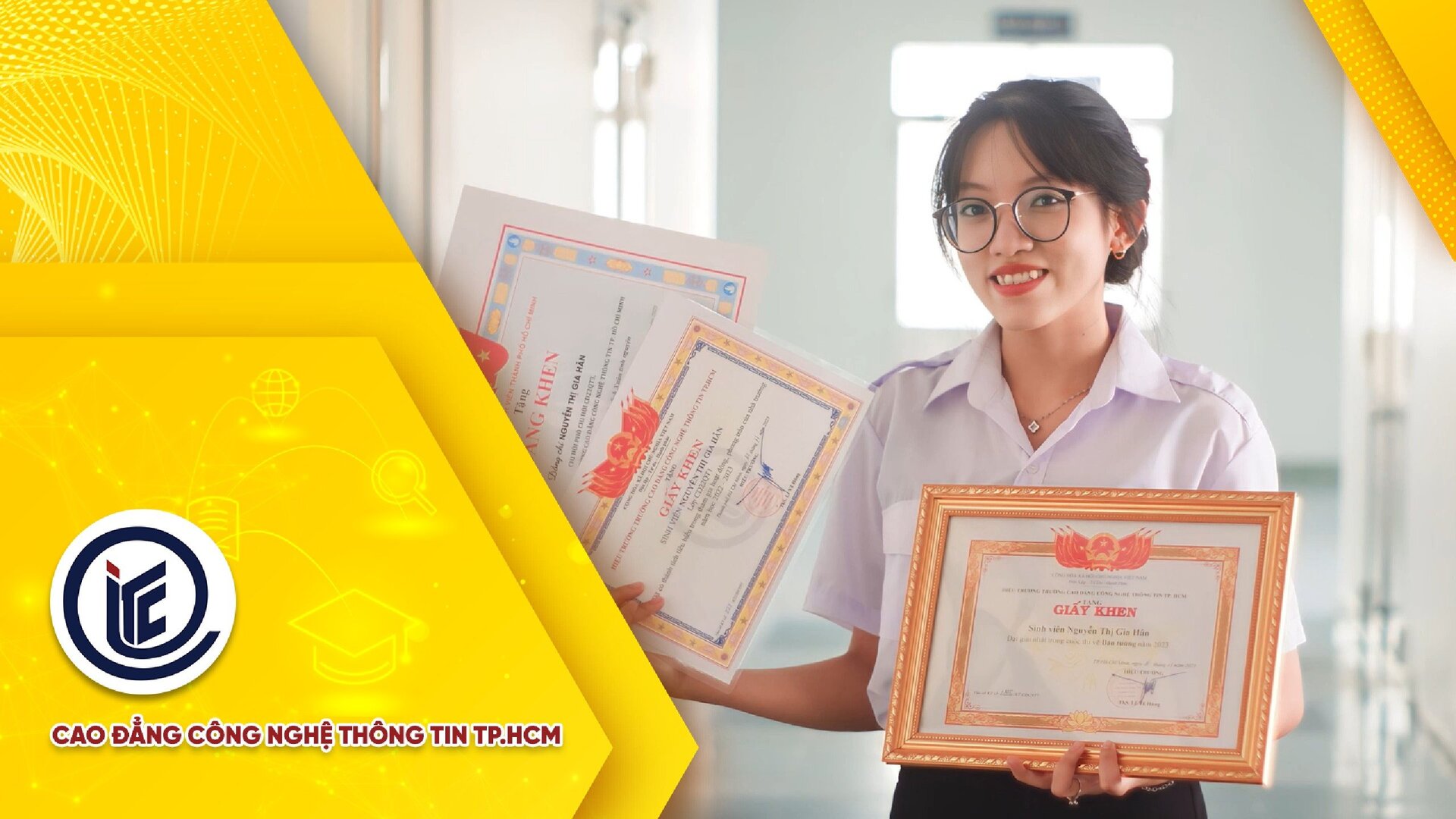 CV sinh viên Nguyễn Thị Gia Hân - Giải Nhì cuộc thi làm CV bằng video của Khoa Kinh tế ITC